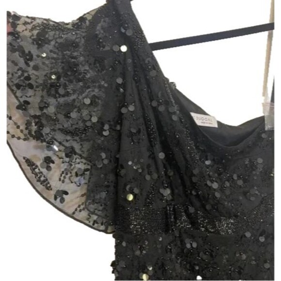 NWT Mac Duggal 93687 One Shoulder Beaded Embellished Asymmetrical Hem $598‎ - Picture 6 of 8